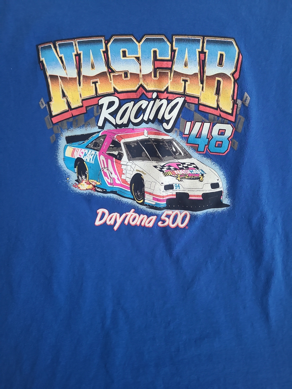 Nascar Blue Men's XL Racing '48 Daytona 500 Graphic Tee Short Sleeve - Picture 3 of 7